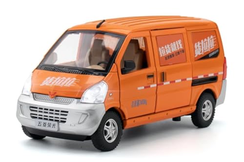 Image of 1:24 Scale Wuling Postal Van【Large】 with 6 Openable Doors,Lights & Music & Steerable Front Wheels 【Colour As per Stock】