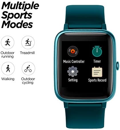 Fitness Tracker with Heart Rate Monitor,Smart Watch, Smartwatch Women Men Kids Waterproof IP68 GPS Activity Tracker, Step Counter, Sleep Monitor, Stopwatch,Calorie Counter, 1.3" Touch Screen
