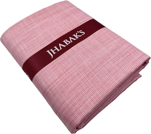 Image of JHABAK'S Unstitched Cotton Blend Solid Shirt & Trouser Fabric - 2.25 m Shirt Cloth - 1.20 m Pant Piece