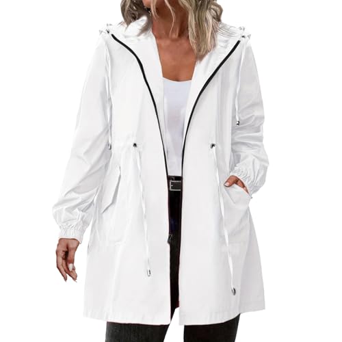 Veste de pluie imperméable femme pour la randonnée et le cyclisme actif