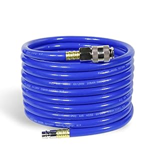 CCLIFE 1/4" Tubo aria compressa 5m tubo compressore 20bar attacco rapido diametro interno 6mm tubo compressore aria