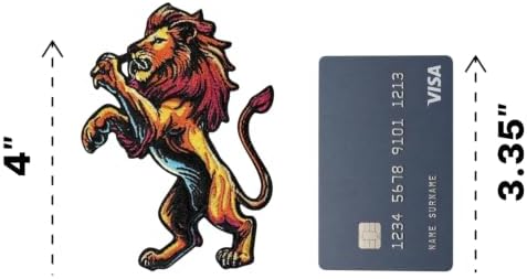 Lion Iron On Patch – Wild Animal Applique for Jackets, Bags, Hats, Jeans and Crafts image 3