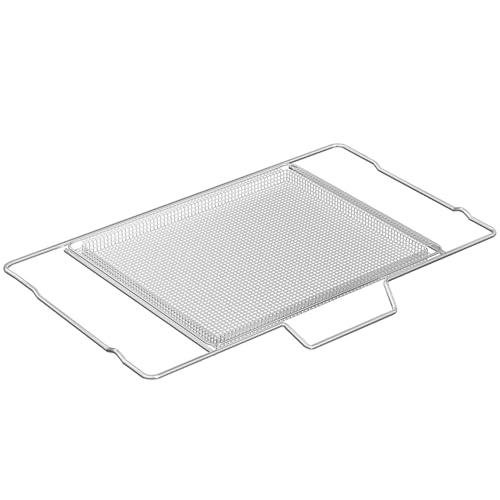 LRAL302S Air Fryer Basket Replacement Compatible with LG AHT75334401 Oven (LREL6325F/D, LREL6323S/D, LRGL5825F/D, LRGL5823S/D), Stainless Steel Air Fryer Basket Replacement, Model # LRAL302S, 1 Set