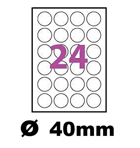 Lot De 2040 Étiquettes Rondes Autocollantes 1cm - Amovibles, Imperméables, Pour Bureau Ou Maison