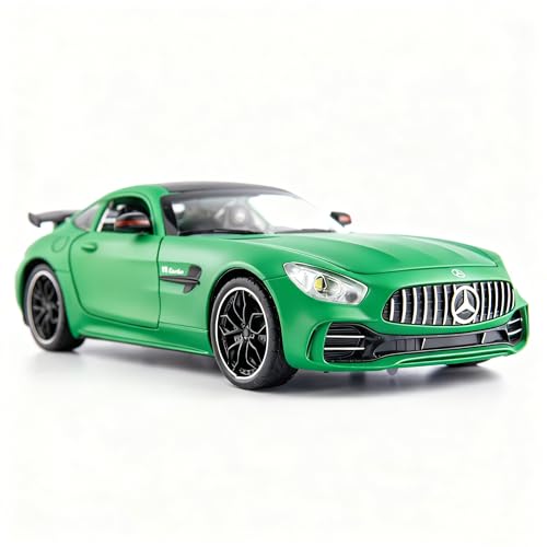 BDTCTK 1/24 AMG GTR Modelo de Auto de Juguete Verde
