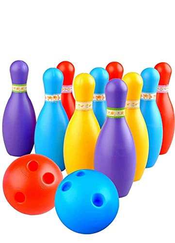 VY84 Plastic Bowling Game Set for Kids with 10 Pin 2 Balls Game Sports Toys Gift for Baby Boys & Girls (Age 2 - 6 Years) (B0BGZQJS1V) Amazon Price History, Amazon Price Tracker