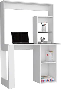 Maine Office Desk with Hutch and Shelves