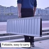Klappbare Aluminium-Rollstuhlrampe, rutschfeste Schwellenrampe für Innen- und Außentreppen, Türen, Bordsteine