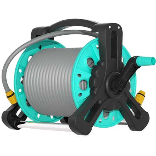 Wedhapy Enrouleur De Tuyau Enrouleur De Tuyau D'arrosage Portable Enrouleur De Tuyau sans Torsion avec Poignée Enrouleur De Tuyau d'eau Chariot pour Arrosage Extérieur De Cour, Pelouse, Ferme, Patio – vue 6