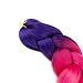 Ombre Braiding Hair 24 Inch Colorful Braiding Hair 5pcs Jumbo Braiding Kenakalon Braids Hair Synthetic Fiber Rainbow Braiding Hair