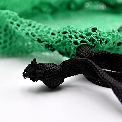 NAMAKA® Grüner Fischkescher mit Strozzo Verschluss 100 cm lang mit Netz 6 mm und schwerem Netz