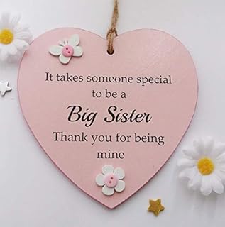 Craftworks Originals It Takes Someone Special To Be A Big Sister Wooden Keepsake Gift Heart 13 x 13 cm