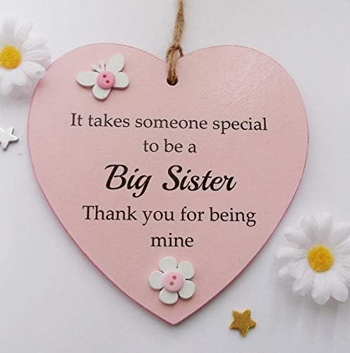 Craftworks OriginalsIt Takes Someone Special To Be A Big Sister Wooden Keepsake Gift Heart 13 x 13 cm