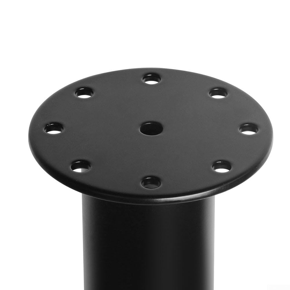 Piede da Tavolo Telescopico in Lega di Alluminio Regolabile in Altezza 510-935mm Nero Opaco Per Camper Barca Yacht Per Caravan Camper Camper Camper Van Per Supporto Robusto Con Viti Set Facile
