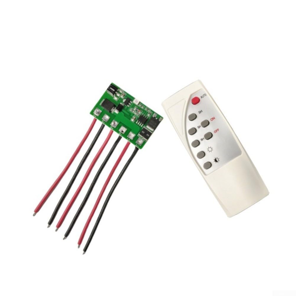 Scheda driver LED per controller di illuminazione stradale solare con telecomando, ingresso 6,4 V-12 V, compatibile con batterie LiFePO4 e al litio, per 5 V-6 V/12 V