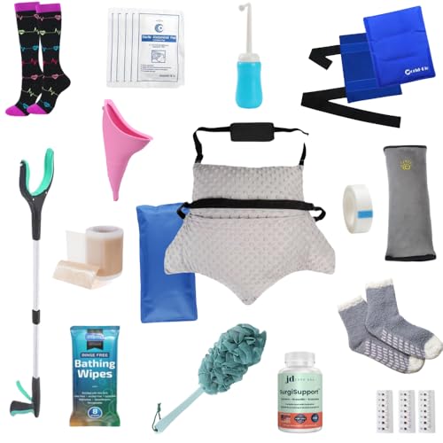 C-Section Recovery Kit with SurgiSupport, 23-Piece Postpartum Cesarean Essentials with C-Section and Seatbelt Pillow
