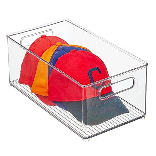 Mdesign Deep Plastic Storage Organizer Container Bin, Closet Organization For Hallway, Bedroom, Linen, Coat, And Entryway - Holds Clothing, Blankets, Accessories, Toys, And Essentials, 2 Pack, Clear #TOP5