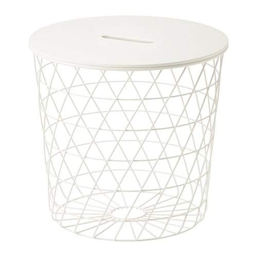 IKEA cm KVISTBRO/クヴィストブロー：収納テーブル44 Amazon｜IKEA/イケア 61cm ホワイト 収納付きテーブル クヴィストブロ KVISTBRO サイドテーブル・ナイトテーブル・ローテーブル