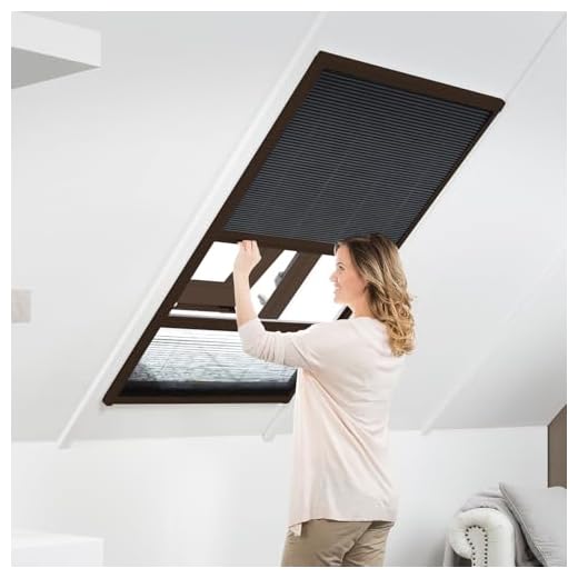 empasa Kombi Dachfenster Plissee Insektenschutz und Sonnenschutz Fliegengitter 'MASTER DUO' Alu Alurahmen individuell zuschneidbar, Farbe:braun, Ausführung:80 x 160 cm (Selbstbausatz)
