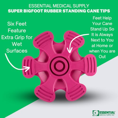 image for Essential Medical Supply Super Big Foot Self Standing Replacement Cane