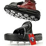 Premium Spike Shoes for Epoxy Flooring – 16 Durable Heavy-Gauge Steel Spikes with Heavy-Duty Non-Slip Design for Safe Walking on Resin, Concrete & Leveling Compounds – US Large Size (8-11)