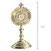Needzo Small Auto Monstrance with Magnetic Base, Catholic Car Decoration, Religious Keepsake, 2.5 Inches