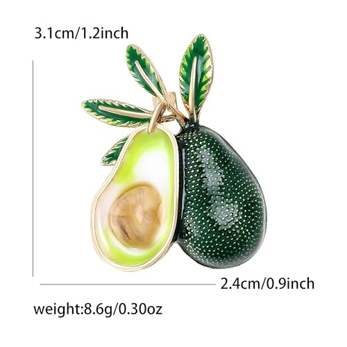 Broches de aguacate de moda ideales para regalar a amigos unisex 2