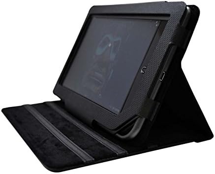 CrazyOnDigital Stand Leather Case with Screen Protector For Barnes and Noble Nook Tablet (Black)-CrazyOnDigital Retail Package