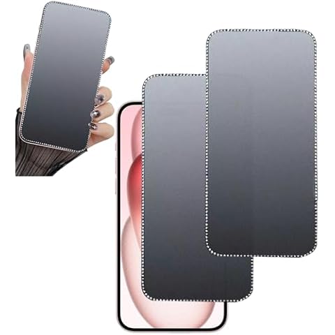 WIRIXSYD Glitter Privacy Screen Protector for iPhone 16/15/14 Pro Cover