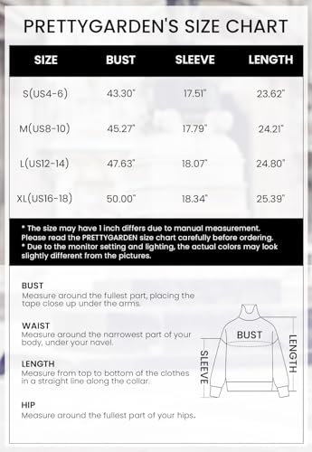 Prettygarden Women'S Fall Oversized Pullover Sweaters Casual Crewneck Long Sleeve Chunky Cable Knit Blouse Top  thumb #5