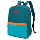 Veious Kids Backpack for Boys, Kindergarten Backpack for Toddler Boys 3-6, Elementary School Bookbag, Green Blue