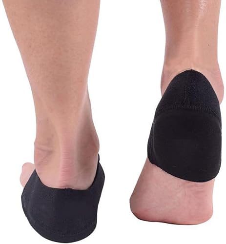 Miniatura 9 de Tacones ajustables para fascitis plantar, 4 unidades, para aliviar el dolor en el talón (negro), Negro -