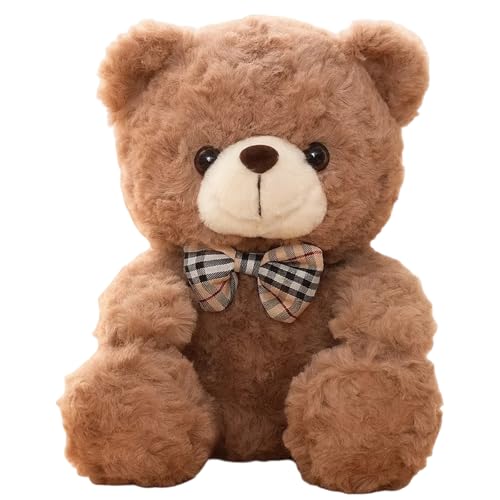 SrgPui Teddy Bear Cuddly Brown Teddy Bear for Special Occasions Soft Plush Companion for Bedtime Comfort and Home Decor