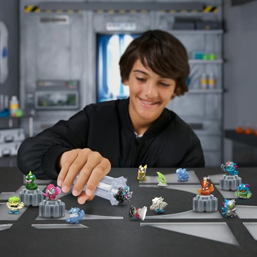 MrBeast Lab Swarms Series 3, Hyper Fusion Series, 14 Pack Collectible Micro Beasts, 14 Collectible Stickers &amp; 4 Fusion Caps to Build Out Your Own MrBeast Lab – Septic Snow Globe