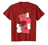 2 Jahre Katzen Geburtstags Baby Shirt