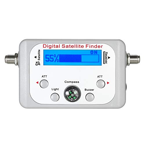 Lasamot Medidor Digital de Sinal por Satélite, Localizador de Sinal por Satélite, Medidor de Sinal p