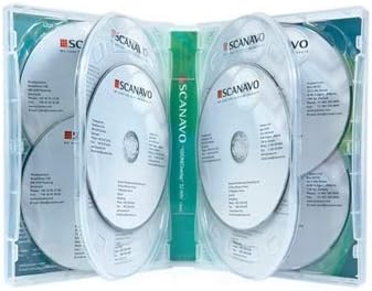 5x Scanavo 11-Disc Overlap DVD Case 32mm Clear