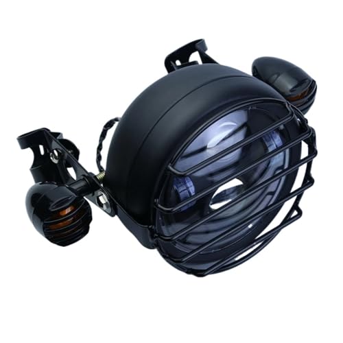 Phare universel moto LED rond 6.5 pouces avec DRL feux de jour