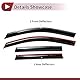 HEROFFIX 1 Set Fensterabweiser für Honda Fit Schrägheck 2007-2008 Seitliche Fensterabweiser Schwarz