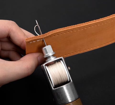 Miniatura 5 de Candeon Punzón Para Coser Cuero, Lezna Coser Cuero Punzón Lezna De Costura, Punzón De Costura Máquina De Coser A Mano Kit De Costura De Cuero Para Punzonado De Costura De Cuero