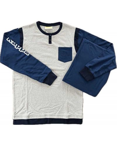 Kappa Pigiama Uomo in Cotone Caldo