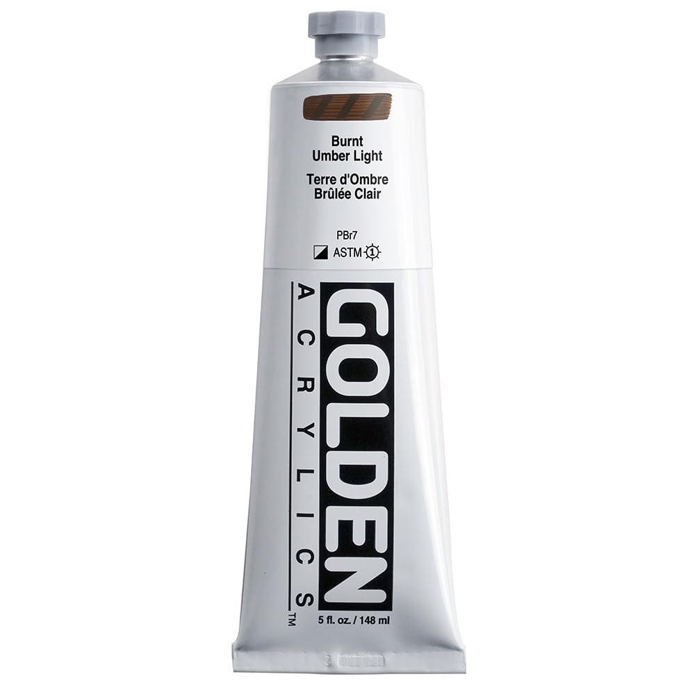 Acrylique or : 150ml corps lourd brûlé ombre légère