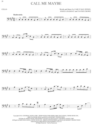 101 Hit Songs for Cello - Sheet Music Songbook | Solo Instrumental Folio for All Levels | Includes All of Me, Clocks, Shake It Off, Uptown Funk, Rolling in the Deep and More - Image 4