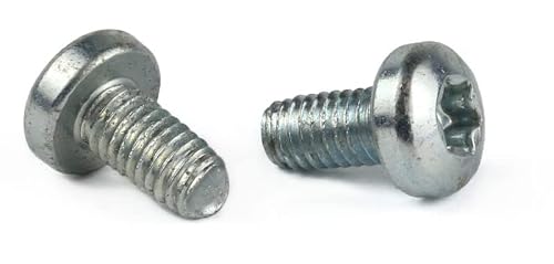 M6-1.0 x 25 mm Trilobe Thread Forming Screws for Metal/Six-Lobe (Torx) / Pan Head/Steel/Zinc / DIN7500CE / 300 Pc. Carton