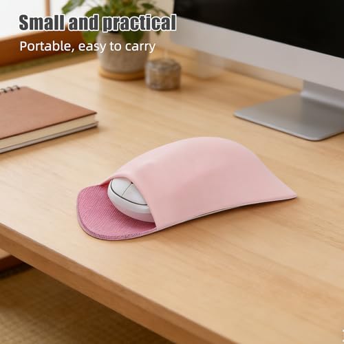 Funda autoadherente para ratón: soluciona el desorden en tu mochila con este protector rosa 4
