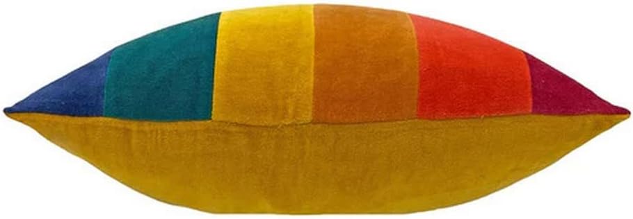 furn. Rainbow Throw Pillow Cover (One Size) (Jewel)