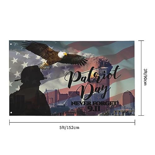 343 Firefighter Memorial 9-11 Never Forget Flag 3X5 Ft Outdoor Decor Home Patriot Day Banner Firefighter Gift #TOP5