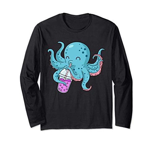 Cadeaux de thé de bulle Hommes Cadeaux Bubble Tea Manche Longue