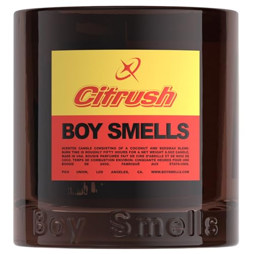 Boy Smells Citrush Candle – Bright Citrus Aroma – Warm