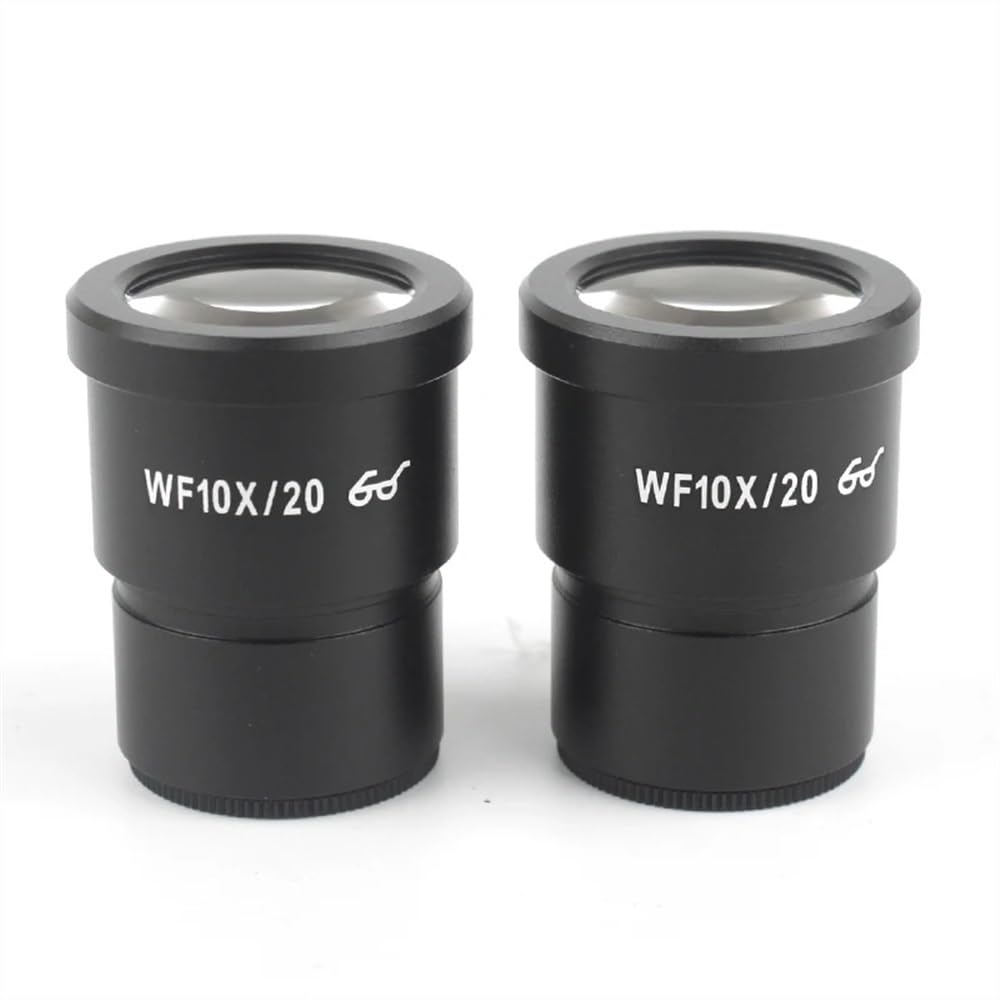 Mikroskop 1 para WF20X-10/WF10X-20 okular do mikroskopu stereo szerokie pole 20 mm 15 mm 10 mm 9 mm WF10X/20 wysoki punkt widzenia (WF10X-20)